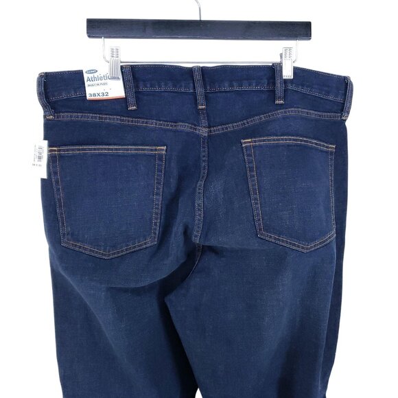 Old Navy Athletic Jeans Mens Size 38x32 Dark Wash - Picture 4 of 7